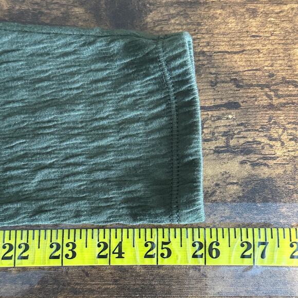 Madewell Crinkle Knit Cardigan XL Olive Green Cotton Blend Preppy Normcore EUC - Picture 5 of 8